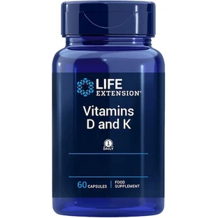 Life Extension Vitamins D And K Vitamin for Immune Support & Egg Health 60 caps