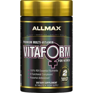 Allmax Nutrition VitaForm Women's Premium Multivitamin Multi-Vitamin for Energy & Immune System Strengthening 60 Tablets