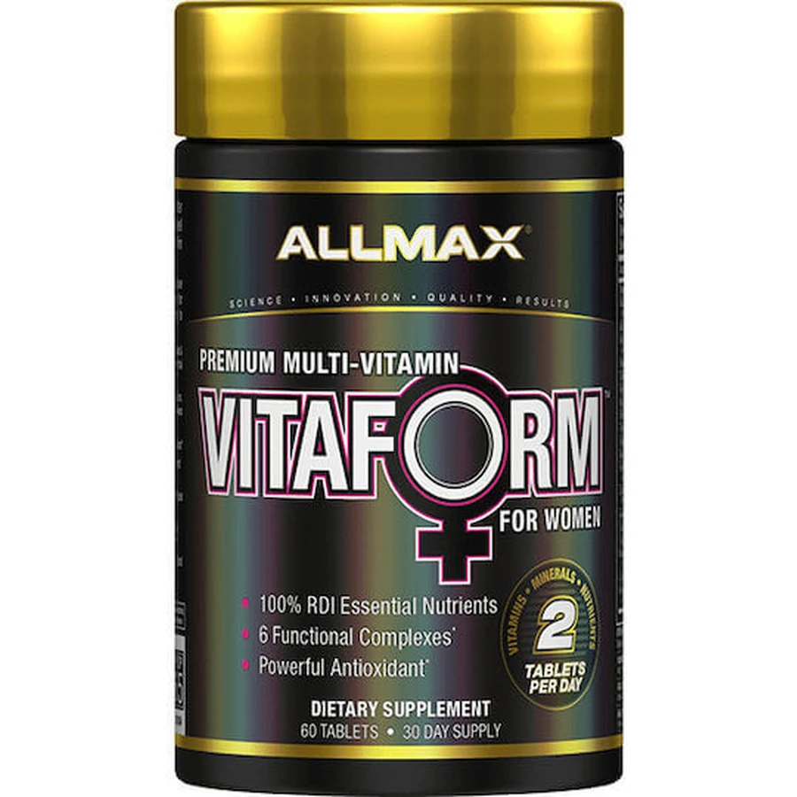 Allmax Nutrition VitaForm Women's Premium Multivitamin Multi-Vitamin for Energy & Immune System Strengthening 60 Tablets