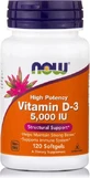 Now Foods Vitamin D-3 Vitamin for Immune Support & Egg Health 5000iu 120 softgels