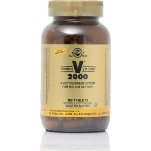 Solgar Formula VM-2000 Multivitamin for Energy & Immune System Strengthening 180 Comprimés