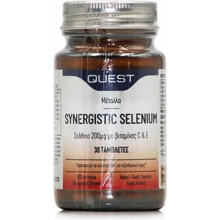 Quest Selenium Synergistic met vitamine C en E 30 tabletten
