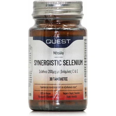 Quest Selenium Synergistic met vitamine C en E 30 tabletten