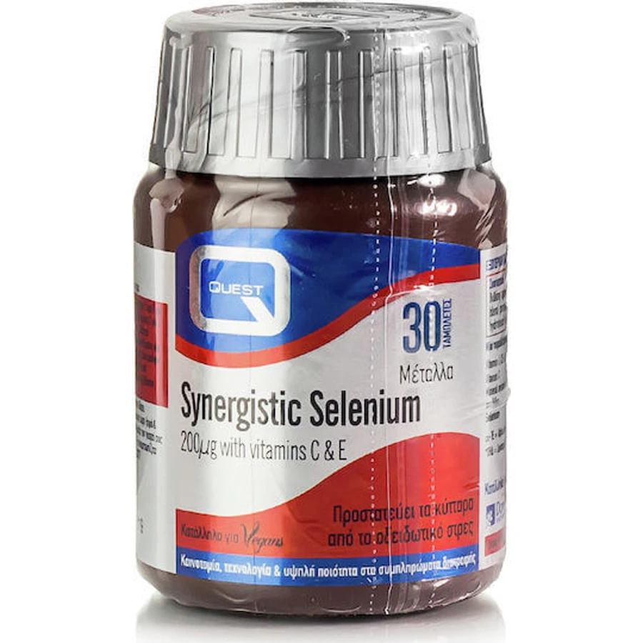 Quest Selenium Synergistic met vitamine C en E 30 tabletten
