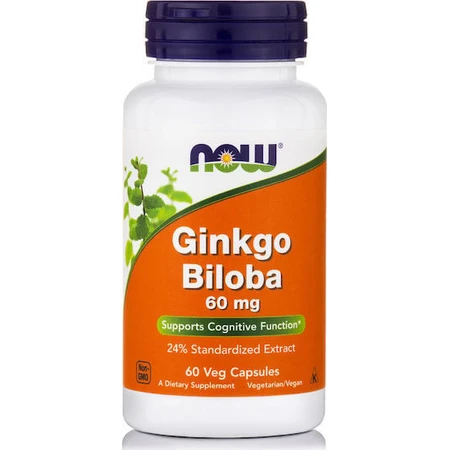 Now Foods Ginkgo Biloba 60 gélules végétales