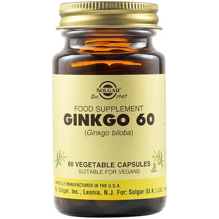 Solgar Ginkgo Biloba 60 cápsulas vegetales