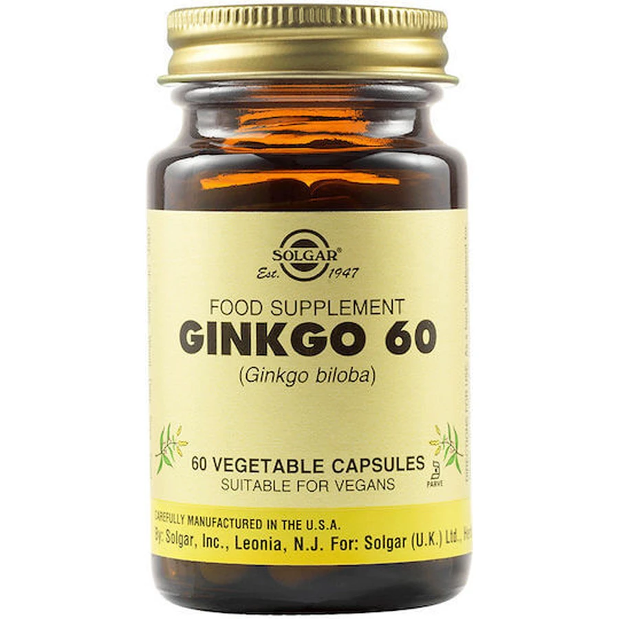 Solgar Ginkgo Biloba 60 cápsulas vegetales