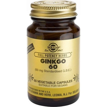 Solgar Ginkgo Biloba 60 cápsulas vegetales