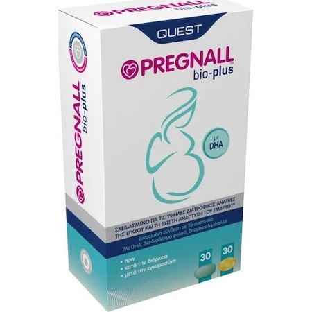 Quest Pregnall Bio Plus Zwangerschapssupplement 30 tabs 30 caps