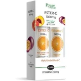 Power Of Nature Ester C & Vitamin C 500mg Vitamin for Immune Strengthening, Skin & Antioxidant Action 1000mg Orange Peach 40 tabs eff
