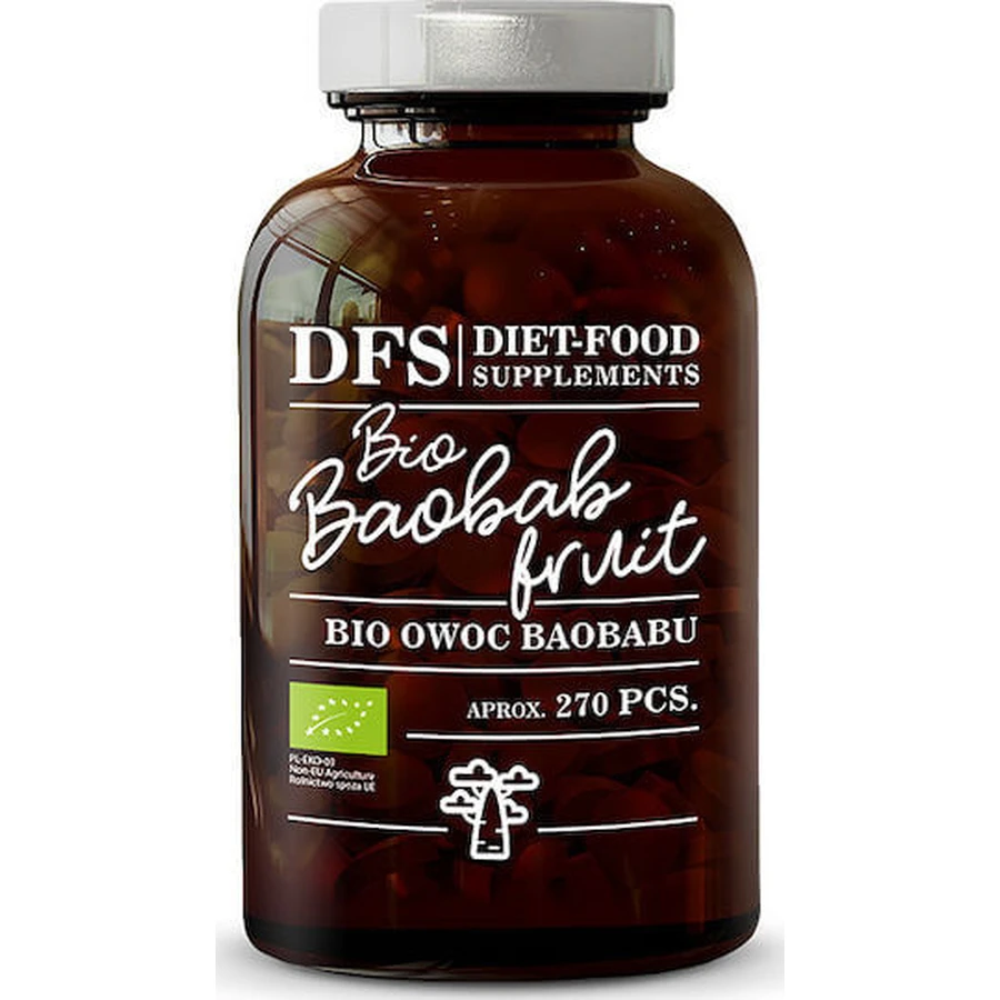 Dieetvoeding Bio Baobab 500mg 270 caps
