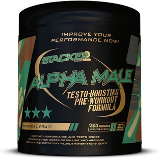 Stacker 2 Alpha Male Training & Testosterone Boosting Supplement 300gr Tropical Fruit