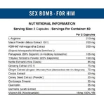 Applied Nutrition Sex Bomb Male Libido Enhancer Libido & Testosterone Boosting Supplement 120 caps