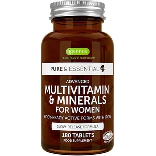 iGennus Multivitamine & Mineralen voor Vrouwen Energie Multivitamine 180 Tabletten