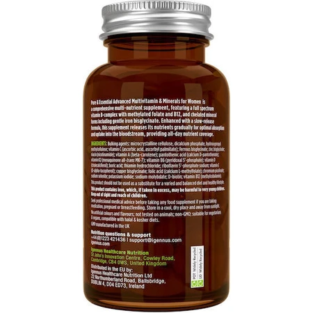 iGennus Multivitamine & Mineralen voor Vrouwen Energie Multivitamine 180 Tabletten