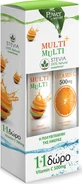 Power Of Nature Multi + Multi with Stevia &amp; Vitamin C Multivitamin for Energy &amp; Immune System Strengthening 500mg 44 tabs eff
