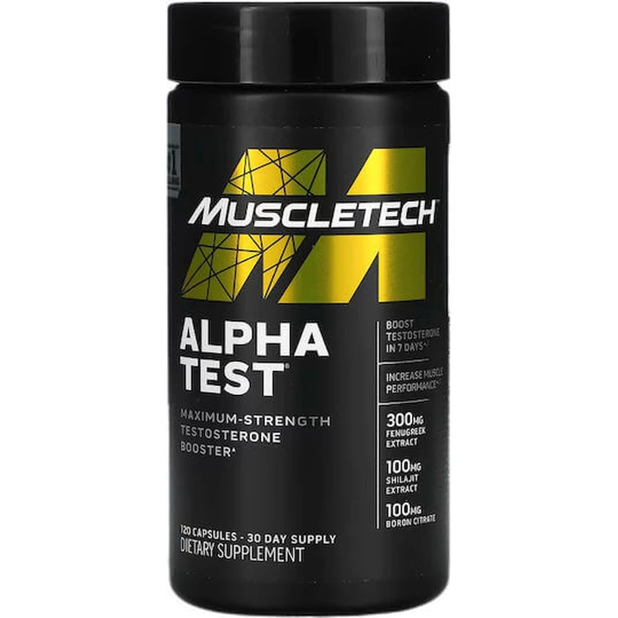 Muscletech Alpha Test 120 pflanzliche Kapseln