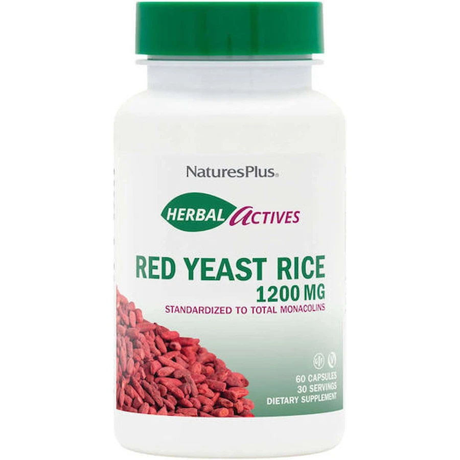 Nature's Plus Herbal Actives Roter Hefereis 1200mg Nahrungsergänzungsmittel Special 60 pflanzliche Kapseln