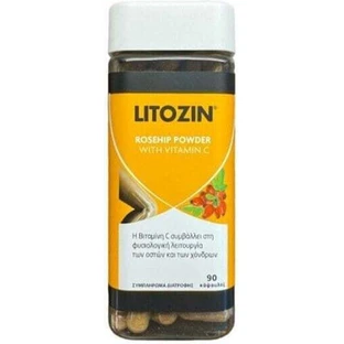 Litozin Hagebuttenpulver 750mg Joint Health Supplement 90 Kapseln