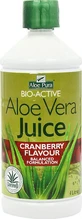 Optima Naturals Sok z aloesu 1000ml Żurawina