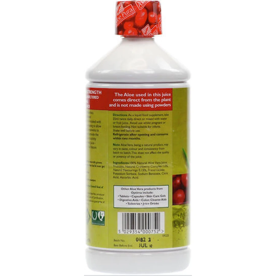 Optima Naturals Aloë Vera Sap 1000ml Veenbes
