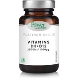 Power Of Nature Platinum Range Vitamine D3 & B12 Multivitamin zur Stärkung des Immunsystems und der Eiergesundheit 2.5iu 1000mg Energy 30 caps
