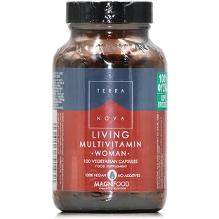 TerraNova Living Multivitamin Woman Multivitamin for Energy, Hair & Skin 100 veget capsules