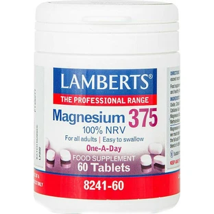 Lamberts Magnesium 100% NRV 375mg 60 tablets