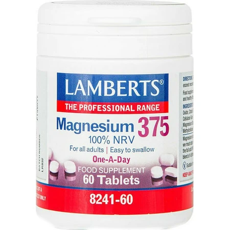 Lamberts Magnesium 100% NRV 375mg 60 tablets