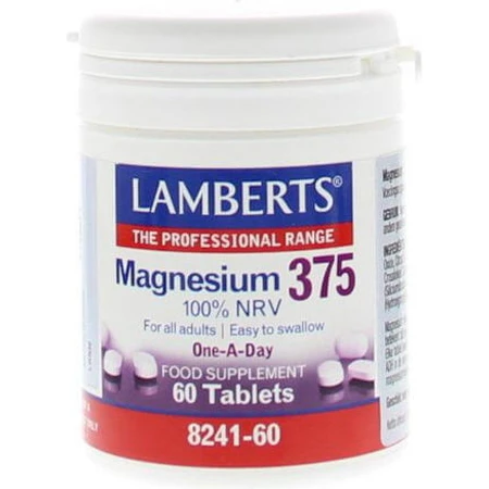 Lamberts Magnesium 100% NRV 375mg 60 tablets