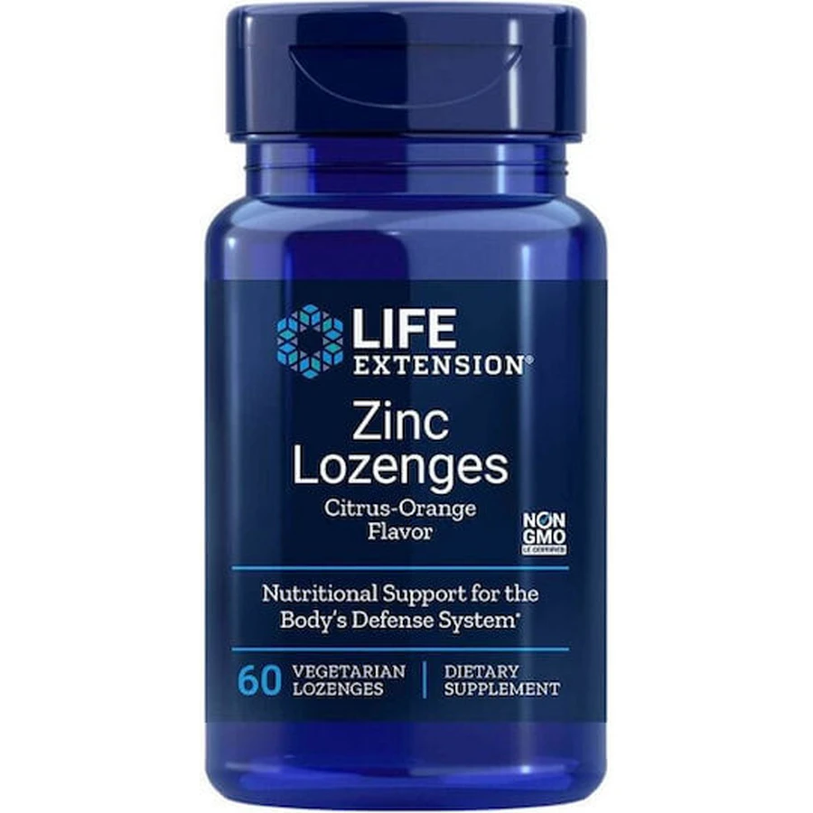 Life Extension Comprimidos de Zinc 24mg 60 Piezas Naranja Cítrica
