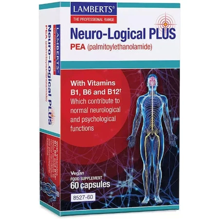 Lamberts Neuro-logical Plus Erbse 400mg Nahrungsergänzungsmittel Spezialität 60 Kapseln