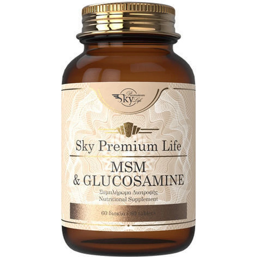 Sky Premium Life Msm & Glucosamin Joint & Bone Health Supplement 60 Tabs