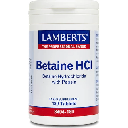 Lamberts Betain HCI mit Pepsin Nahrungsergänzungsmittel Special Special 180 files