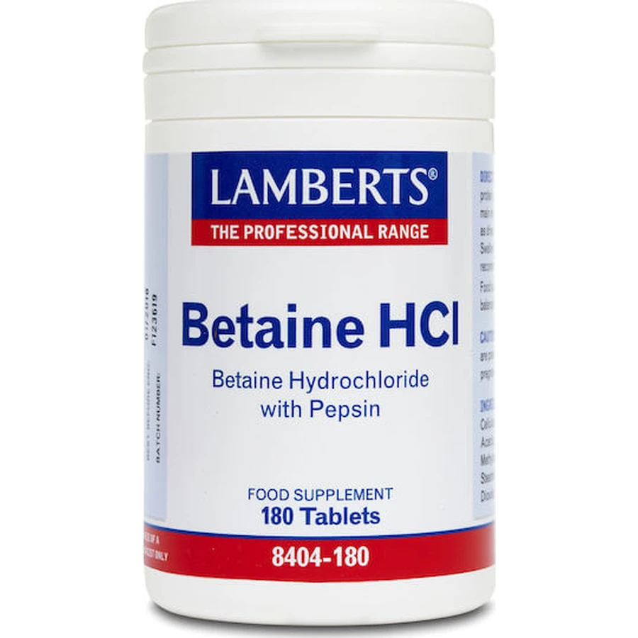 Lamberts Betain HCI mit Pepsin Nahrungsergänzungsmittel Special Special 180 files