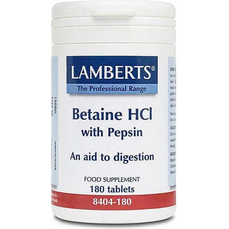 Lamberts Betain HCI mit Pepsin Nahrungsergänzungsmittel Special Special 180 files
