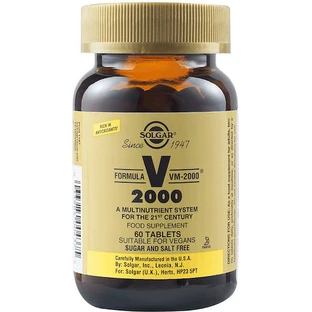 Solgar Formula VM-2000 Multivitamine voor energie en versterking van het immuunsysteem 60 x 1 tabletten