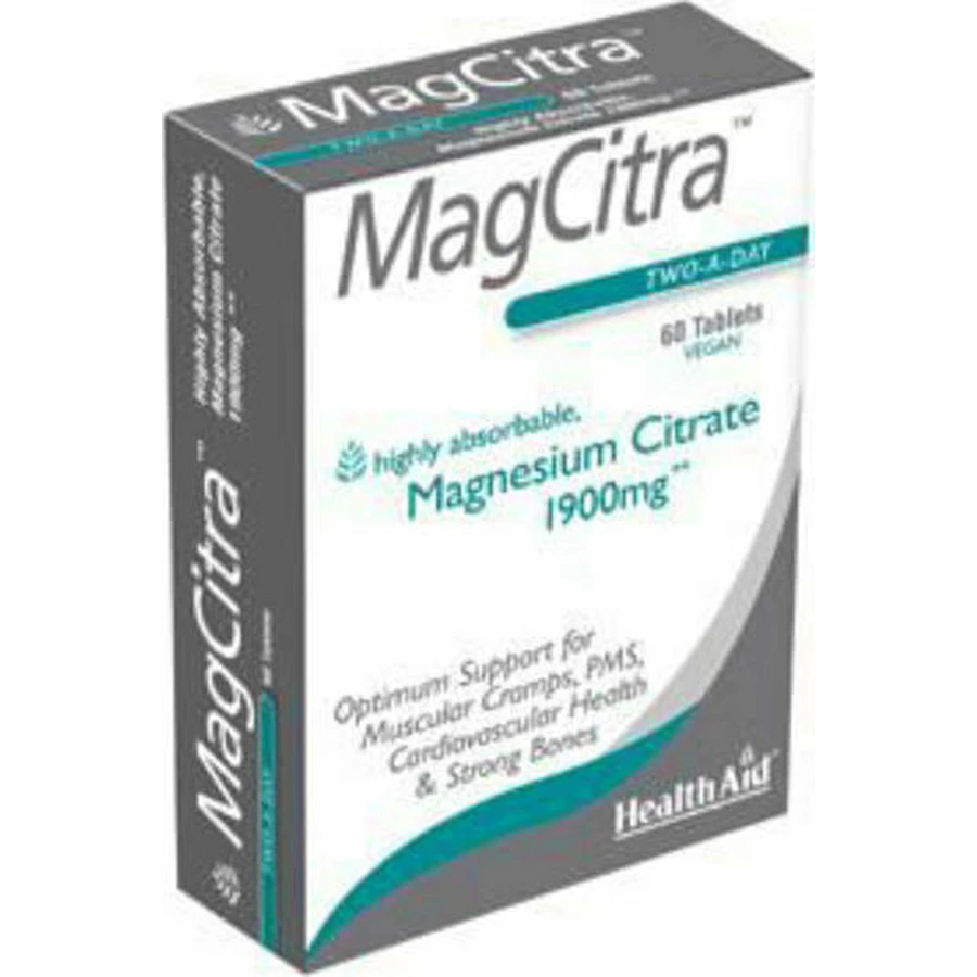 Health Aid MagCitra 1900mg 60 tabletten