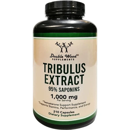 Double Wood Tribulus Extrakt 1000mg Libido & Testosteron steigernde Ergänzung 210 Kapseln