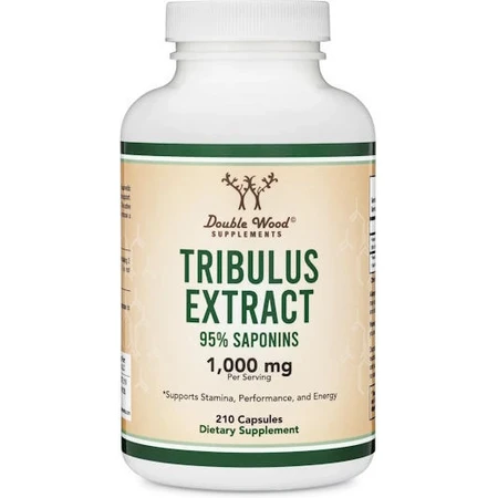 Double Wood Tribulus Extrakt 1000mg Libido & Testosteron steigernde Ergänzung 210 Kapseln