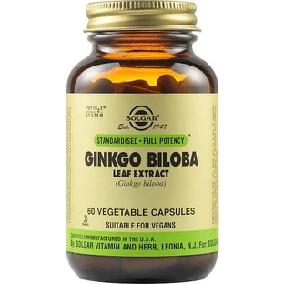 Solgar Ginkgo Biloba Blatt-Extrakt 60 vegetarische Kapseln 60 Tabs