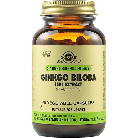 Solgar Ginkgo Biloba Blatt-Extrakt 60 vegetarische Kapseln 60 Tabs
