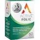 Actief ijzer Actief foliumzuursupplement voor zwangerschap 60 capsules