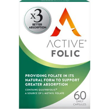 Actief ijzer Actief foliumzuursupplement voor zwangerschap 60 capsules