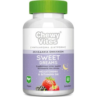 Vican Chewy Chewy Vites Sweet Dreams Sleep Supplement 60 jelly candies Blueberry jelly