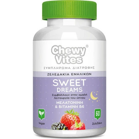 Vican Chewy Chewy Vites Sweet Dreams Sleep Supplement 60 jelly candies Blueberry jelly