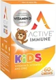 Active Iron Immune Kids Vitamin D, Vitamin C &amp; Zinc Multivitamin for Immune System Strengthening 60 jelly candies