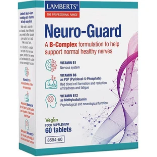 Lamberts Neuro-Guard Vitamin für die Gesundheit des Nervensystems 12mg 60 Tabletten