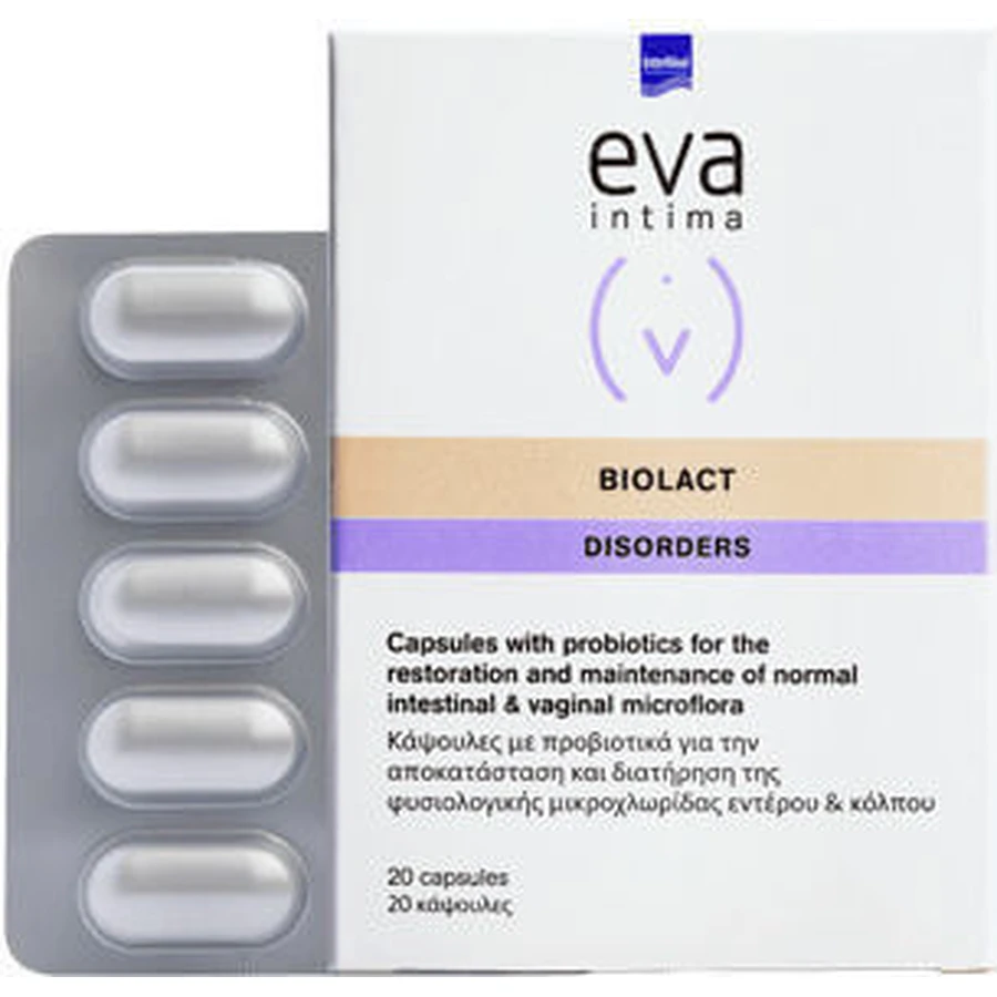 InterMed Eva Intima Biolact Intima Biolact Trastornos Complemento Alimenticio Especial 20 cáps.