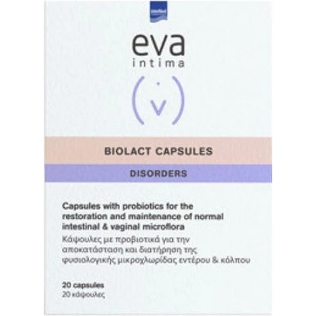 InterMed Eva Intima Biolact Intima Biolact Trastornos Complemento Alimenticio Especial 20 cáps.
